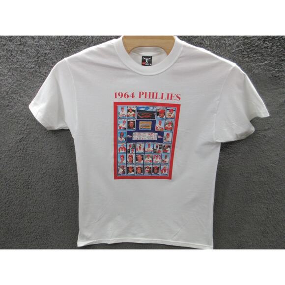 1964 Philadelphia Phillies Baseball Cards World Series Ticket Mens Large T-shirt - Picture 1 of 10